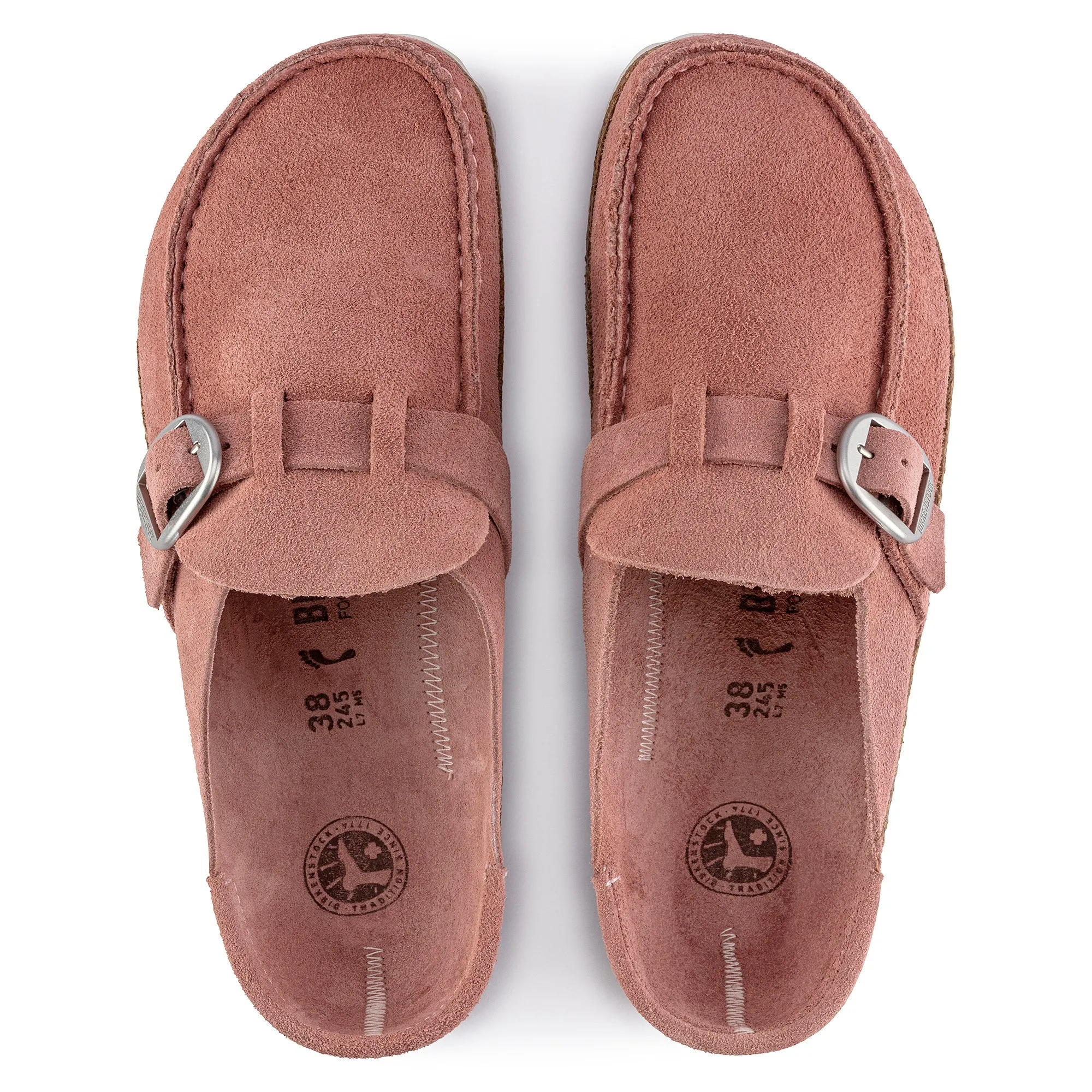 Birkenstock Buckley Suede Leather Clogs Women's