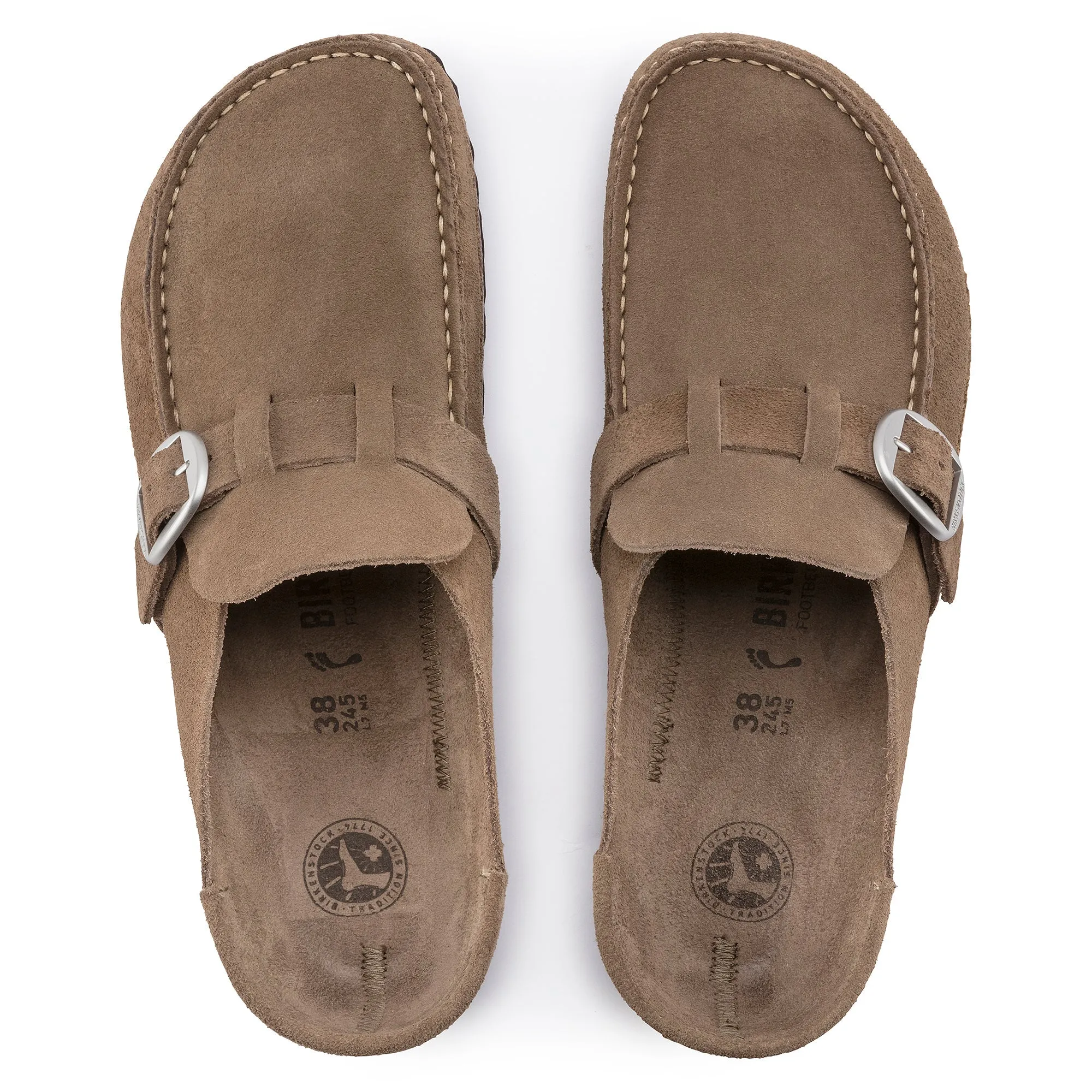 Birkenstock Buckley Suede Leather Clogs Women's