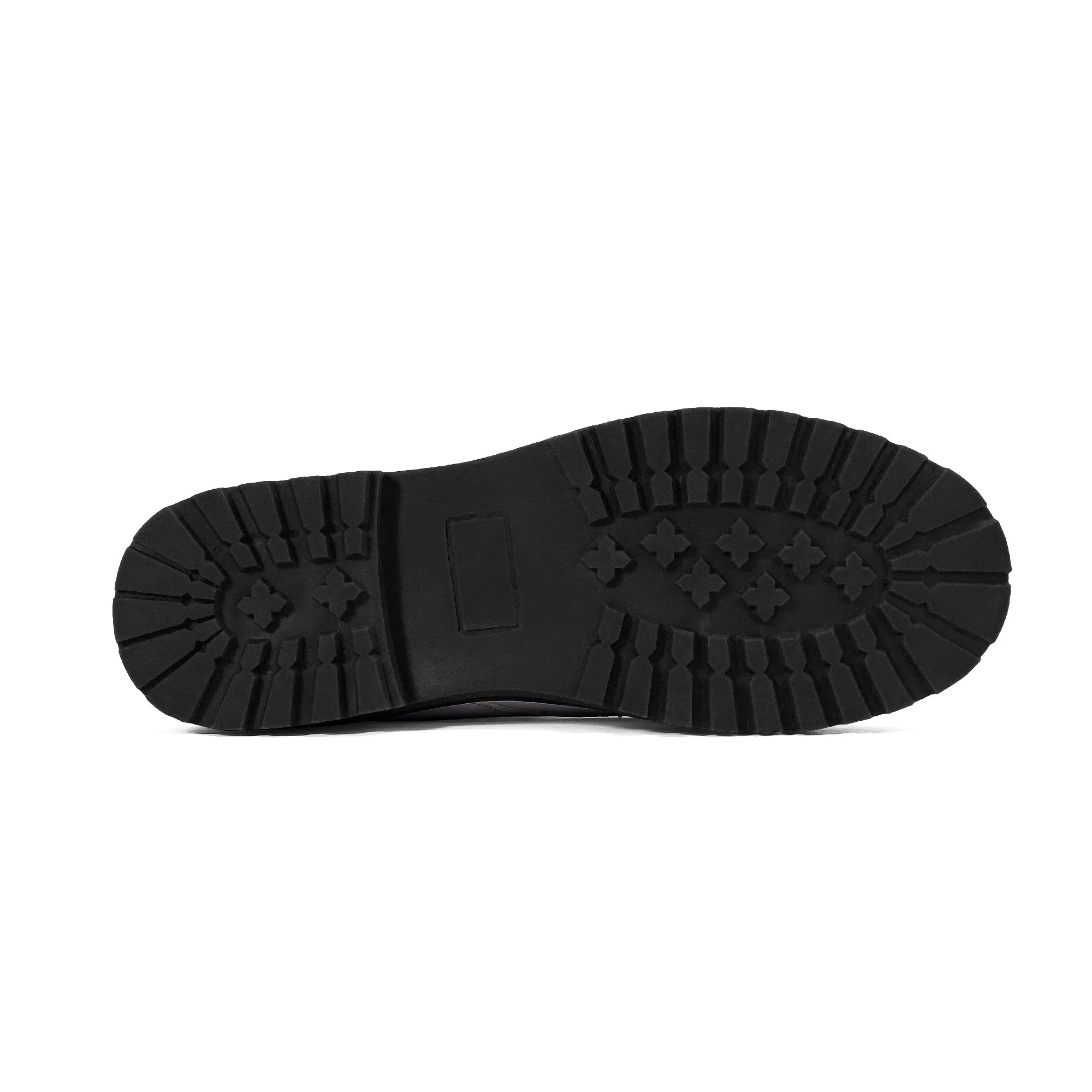 Black & White Skunk Mens Black Vegan Boots