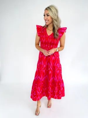 Blevin Smocked Bodice Midi Dress