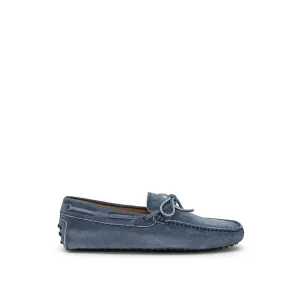Blue Suede Leather Loafer