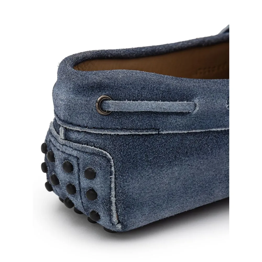 Blue Suede Leather Loafer