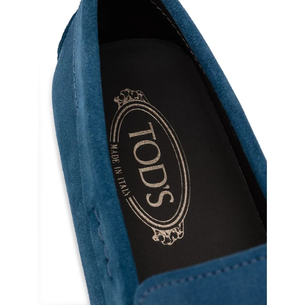 Blue Suede Leather Loafer