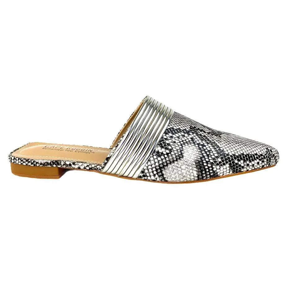 BOMIE Cuffed Pointed Toe Flats Women's Mules