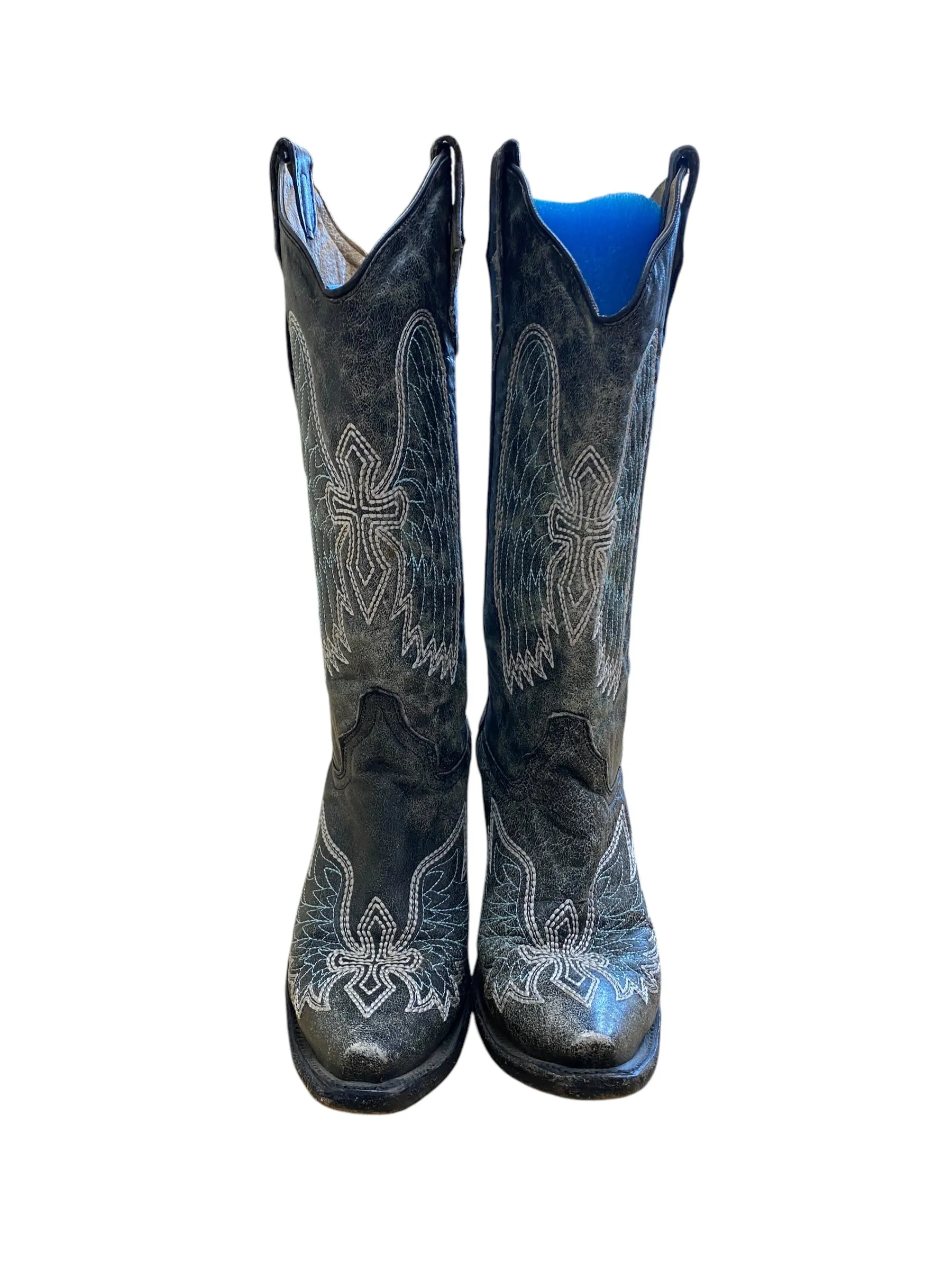 Boots Western By Clothes Mentor In Grey, Size: 7