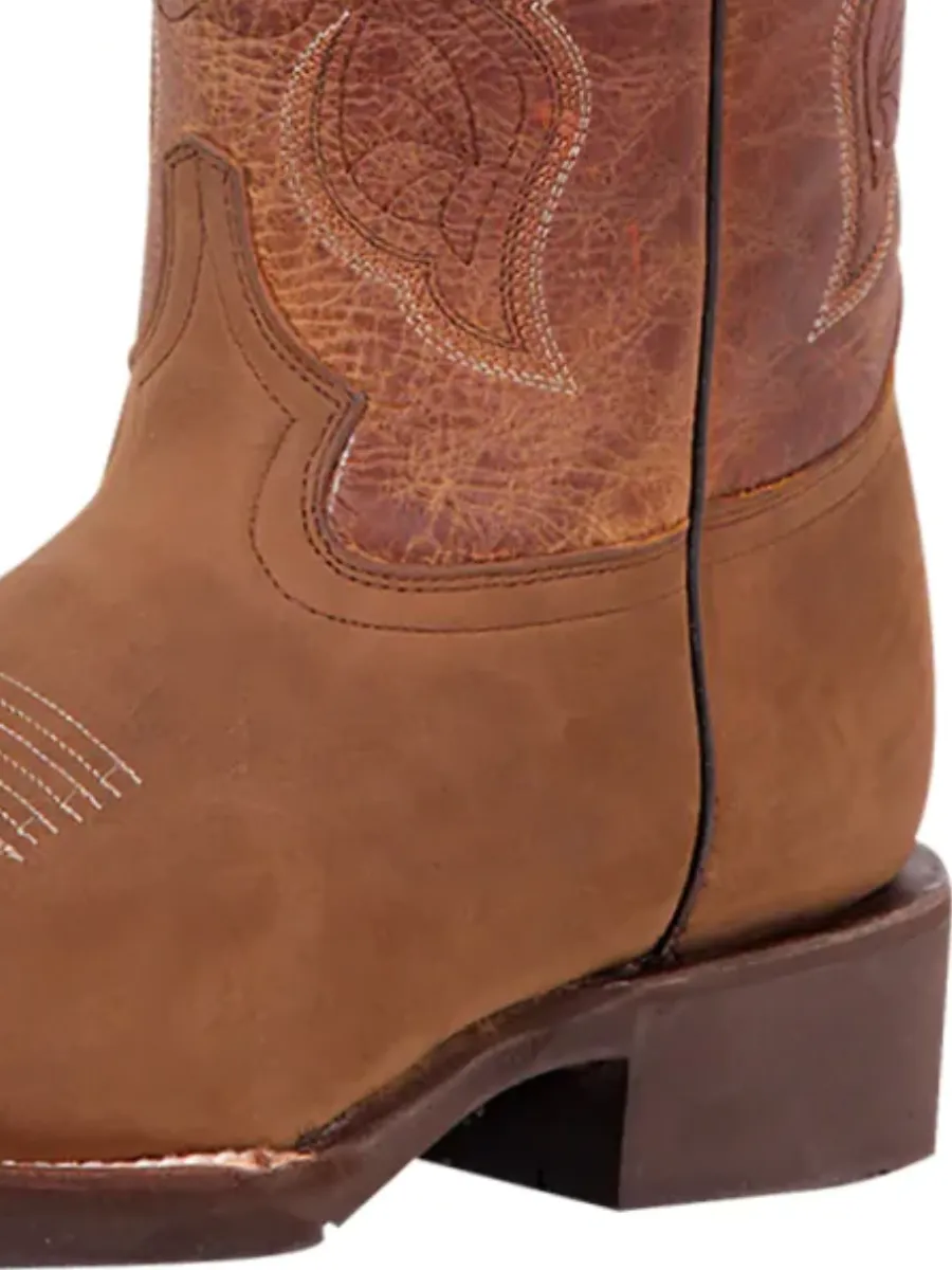 Botas Vaqueras Rodeo Clasicas de Piel Genuina para Hombre 'El General' - ID: 43011
