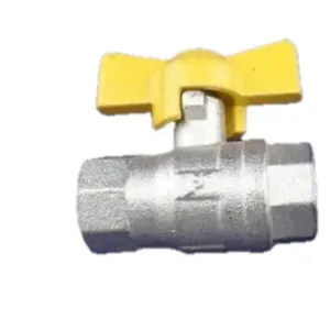 Brass Gas fitting 1-4 Tapered Female AGA Gas Ball Shutoff Valve