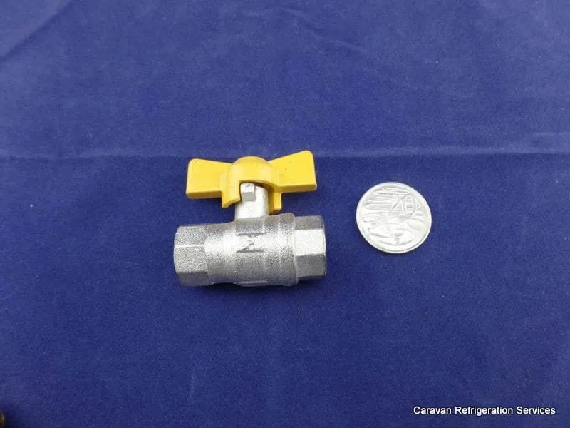 Brass Gas fitting 1-4 Tapered Female AGA Gas Ball Shutoff Valve