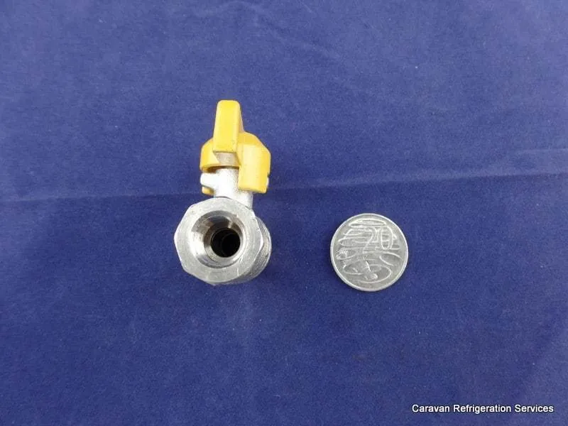 Brass Gas fitting 1-4 Tapered Female AGA Gas Ball Shutoff Valve