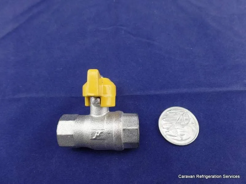 Brass Gas fitting 1-4 Tapered Female AGA Gas Ball Shutoff Valve