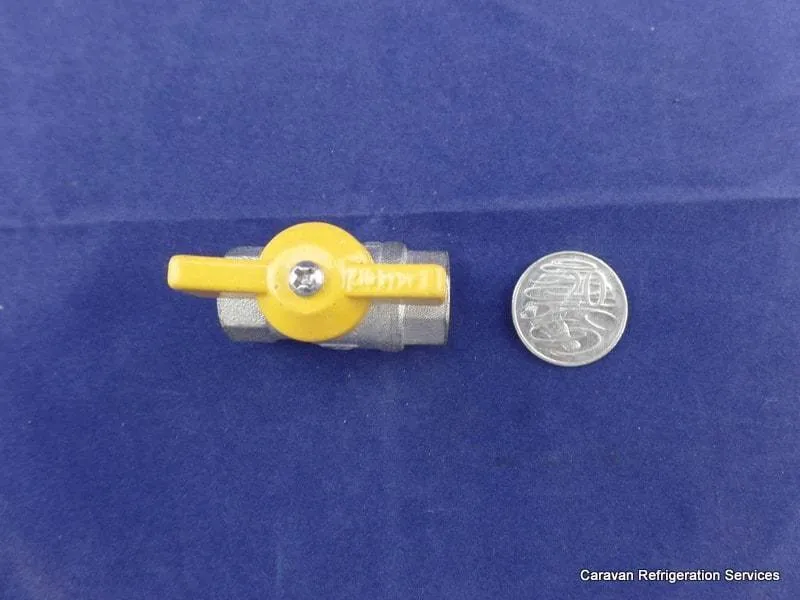 Brass Gas fitting 1-4 Tapered Female AGA Gas Ball Shutoff Valve