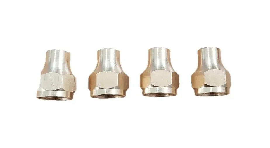 Brass Gas fitting 3-8 Flare Nut for 3-8 Copper Pipe x 4 01-.607