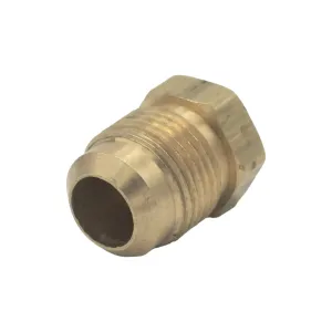 Brass Gas fitting 3-8 Flare Plug for 3-8 Flare - to Cap Gas Lines 01-6504
