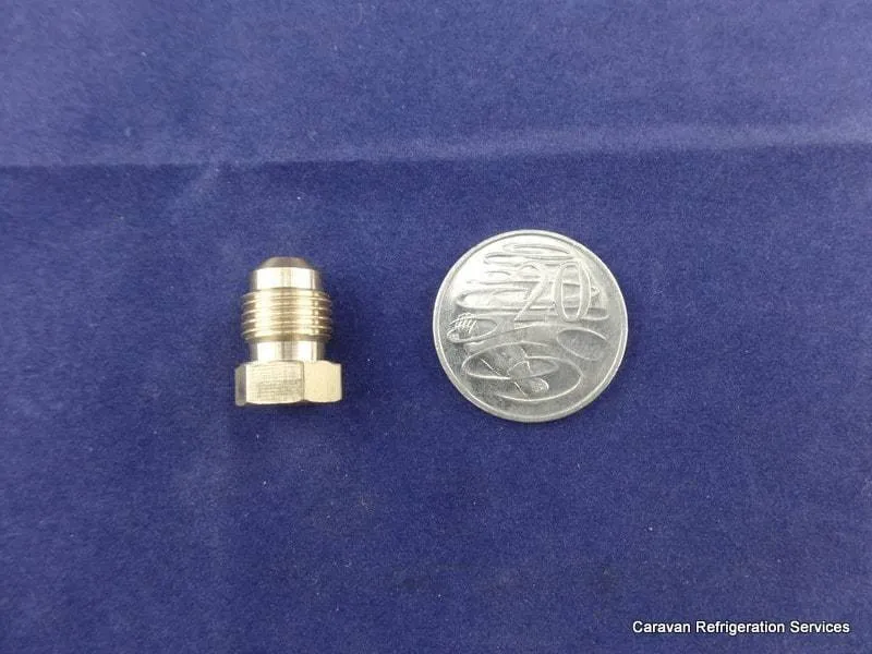 Brass Gas fitting 5-16 Flare Plug for 5-16 Flare - to Cap Gas Lines