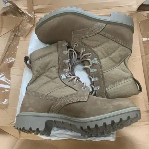 British Army Cordora Lightweight Combat Patrol Boots Desert Tan- 9L - NEW IN BOX