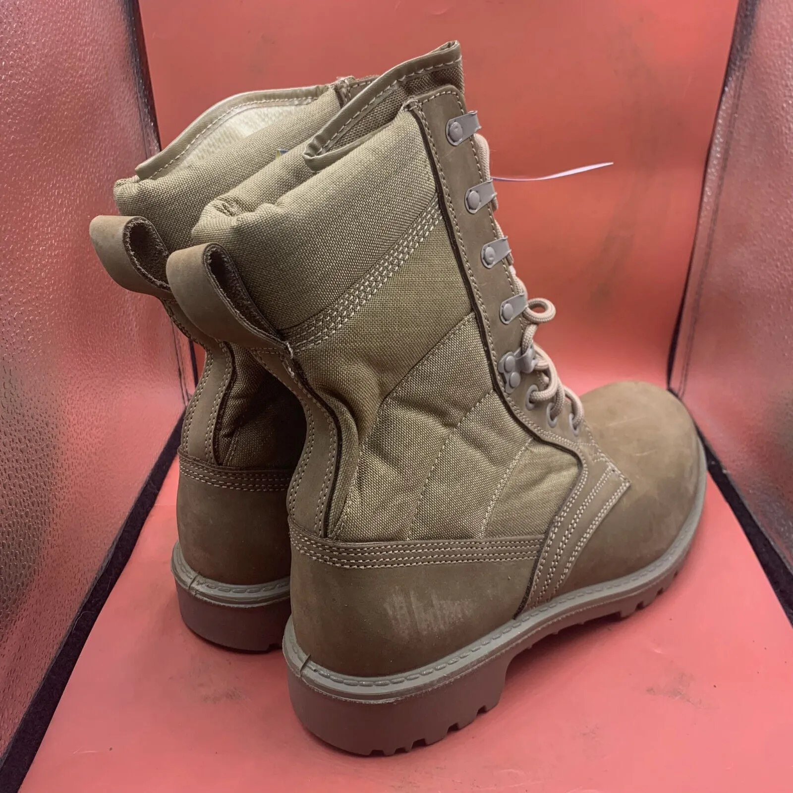 British Army Cordora Lightweight Combat Patrol Boots Desert Tan- 9L - NEW IN BOX