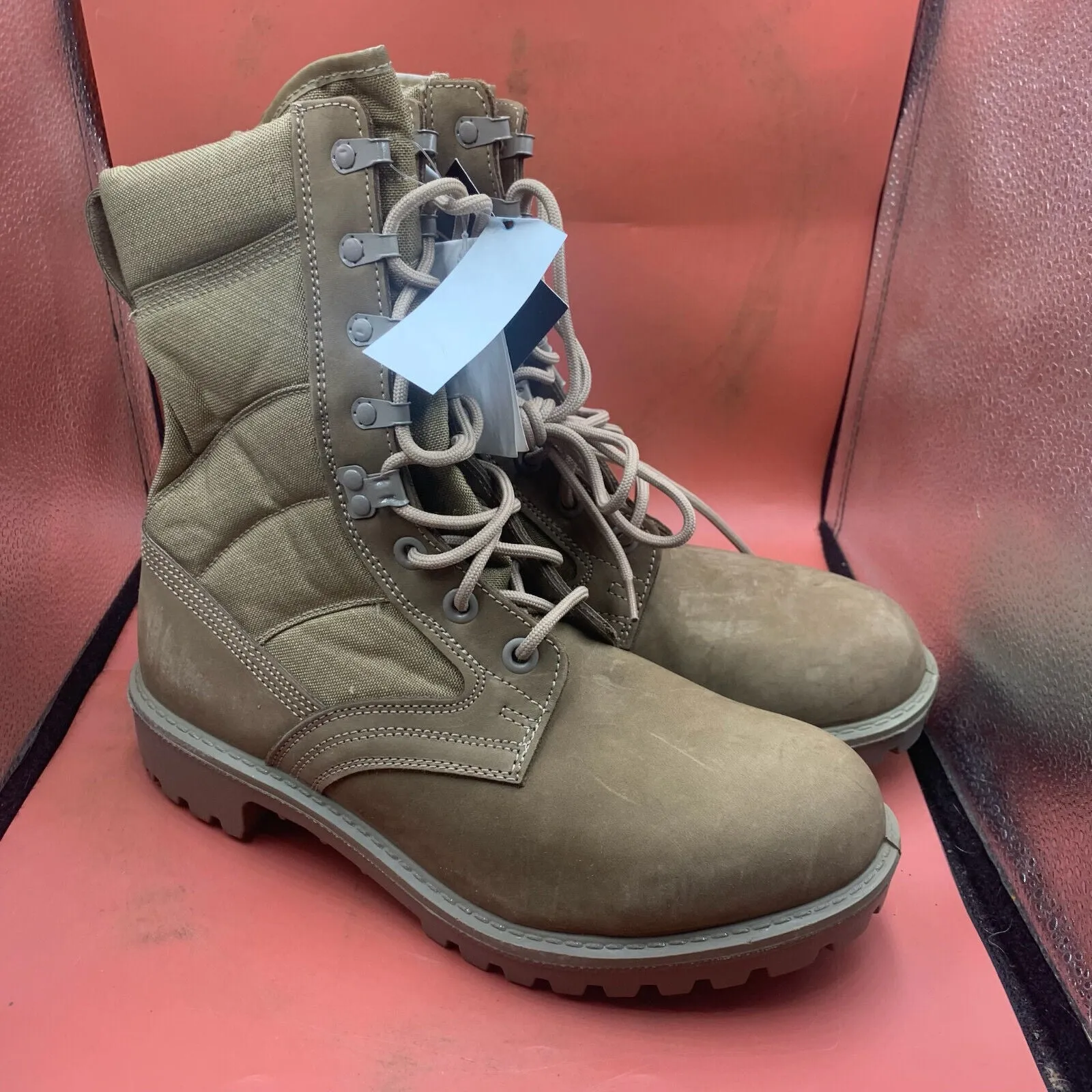 British Army Cordora Lightweight Combat Patrol Boots Desert Tan- 9L - NEW IN BOX