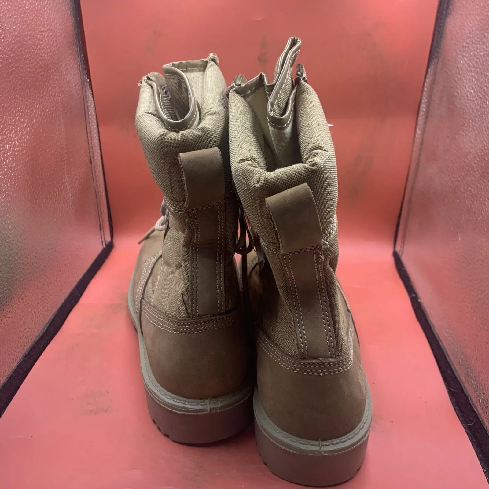 British Army Cordora Lightweight Combat Patrol Boots Desert Tan- 9L - NEW IN BOX