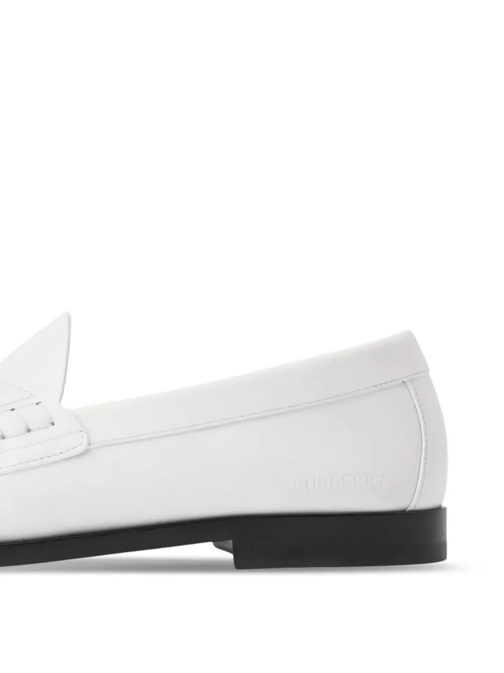 Burberry logo-detail leather penny loafers
