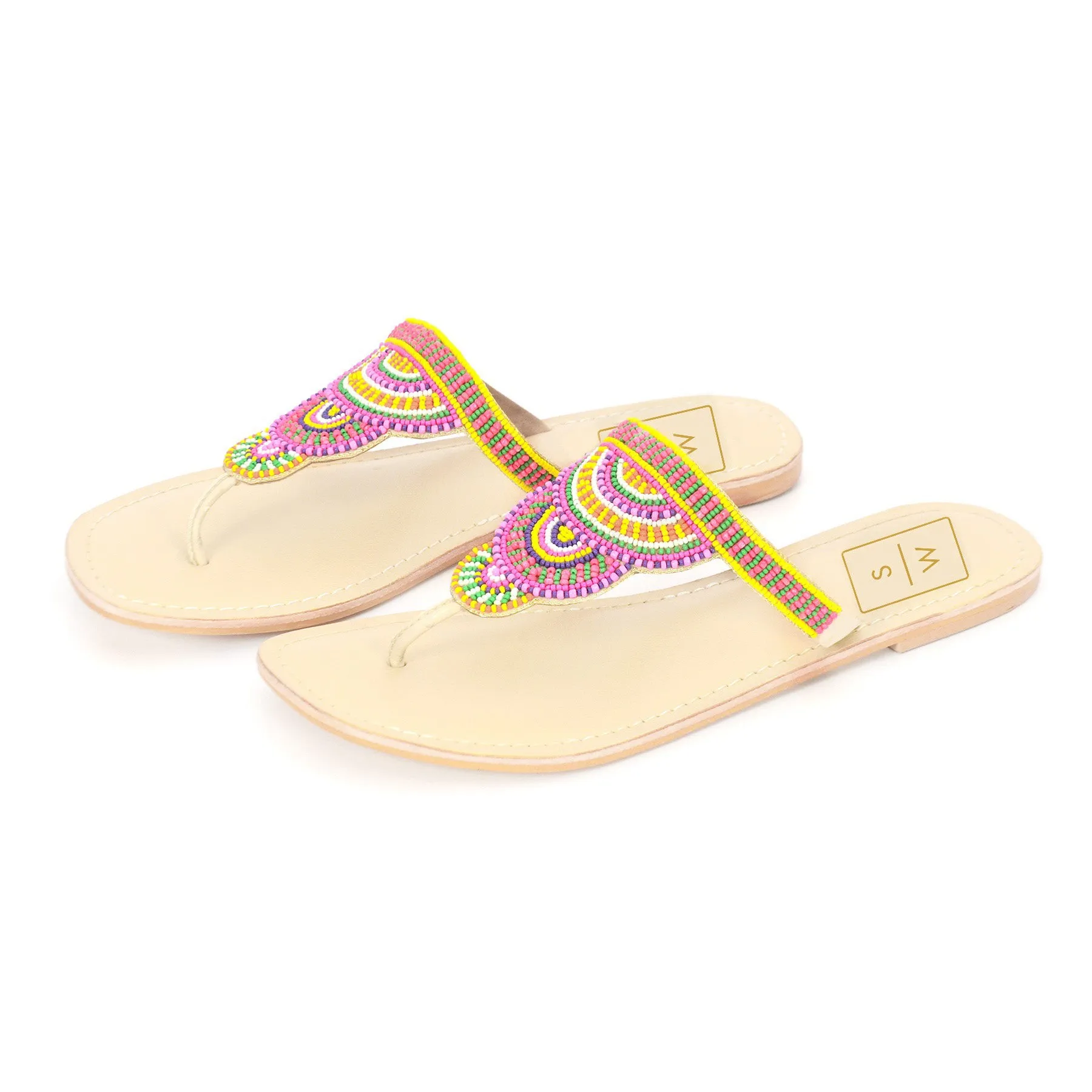 Candy Multi-Coloured Beaded Sandal