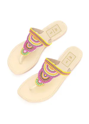 Candy Multi-Coloured Beaded Sandal