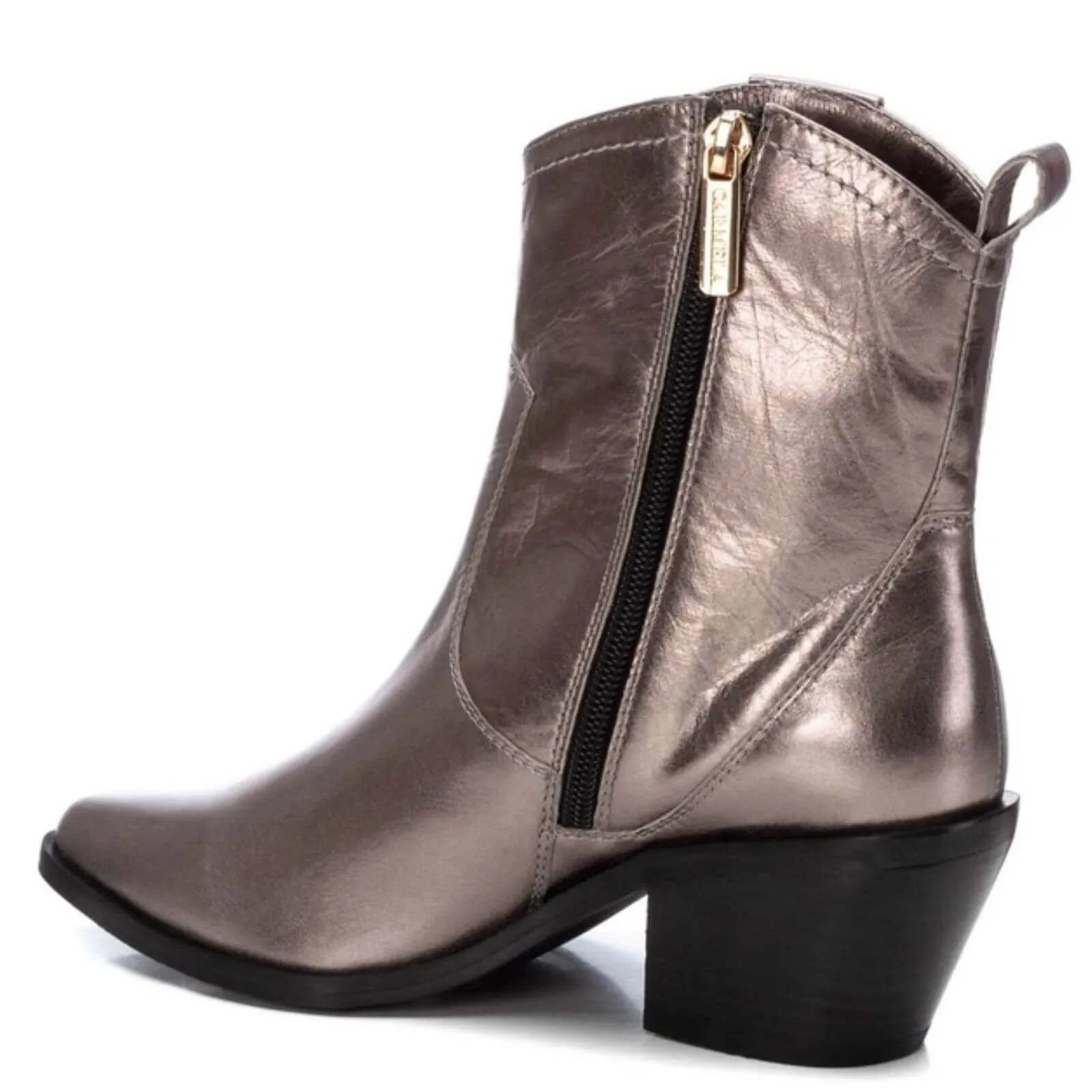 Carmela Metallic Pale Bronze Western Boots