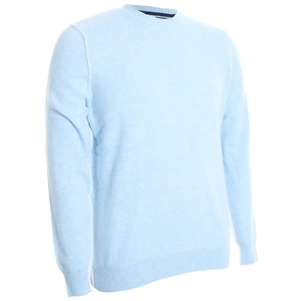 Cashmere Crew with Contrast Tipping