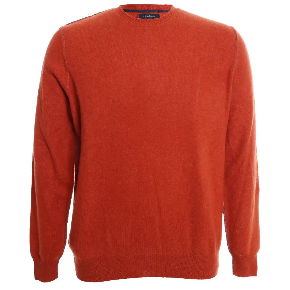 Cashmere Crew with Contrast Tipping