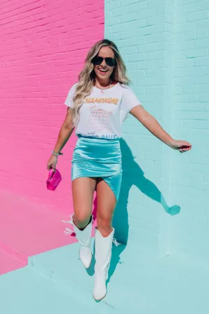 Champagne   Disco Balls Graphic Tee