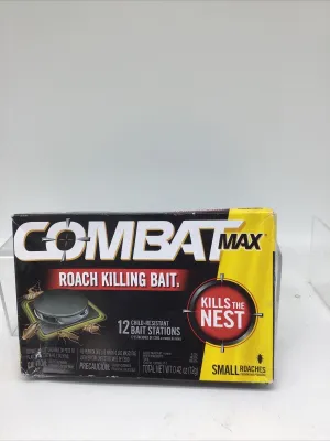 Combat 12 ROACH KILLING BAIT STATIONS SMALL ROACHES Kills the Nest COMBINESHIP