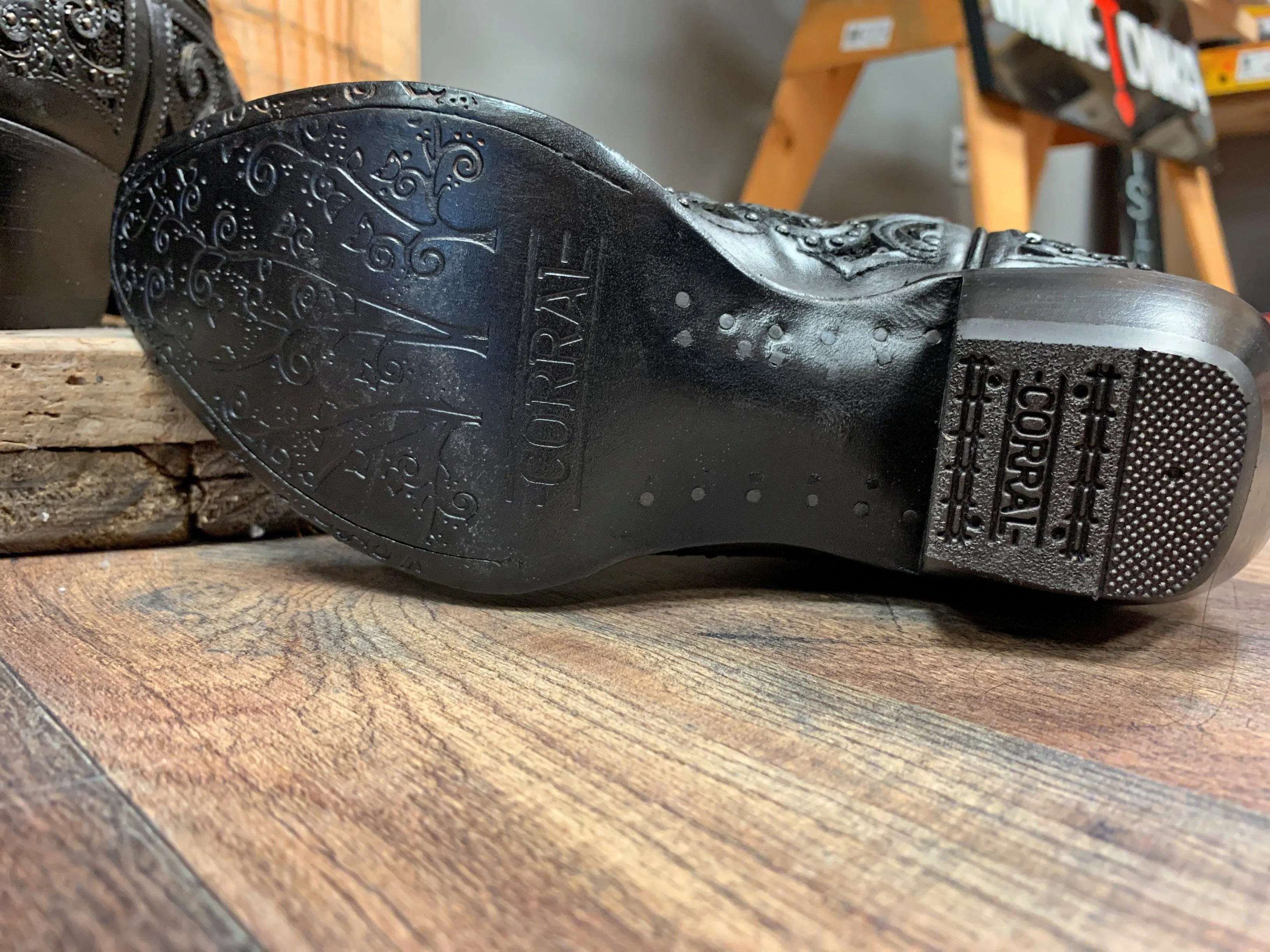 Corral Black Inlay & Embroidery A3752