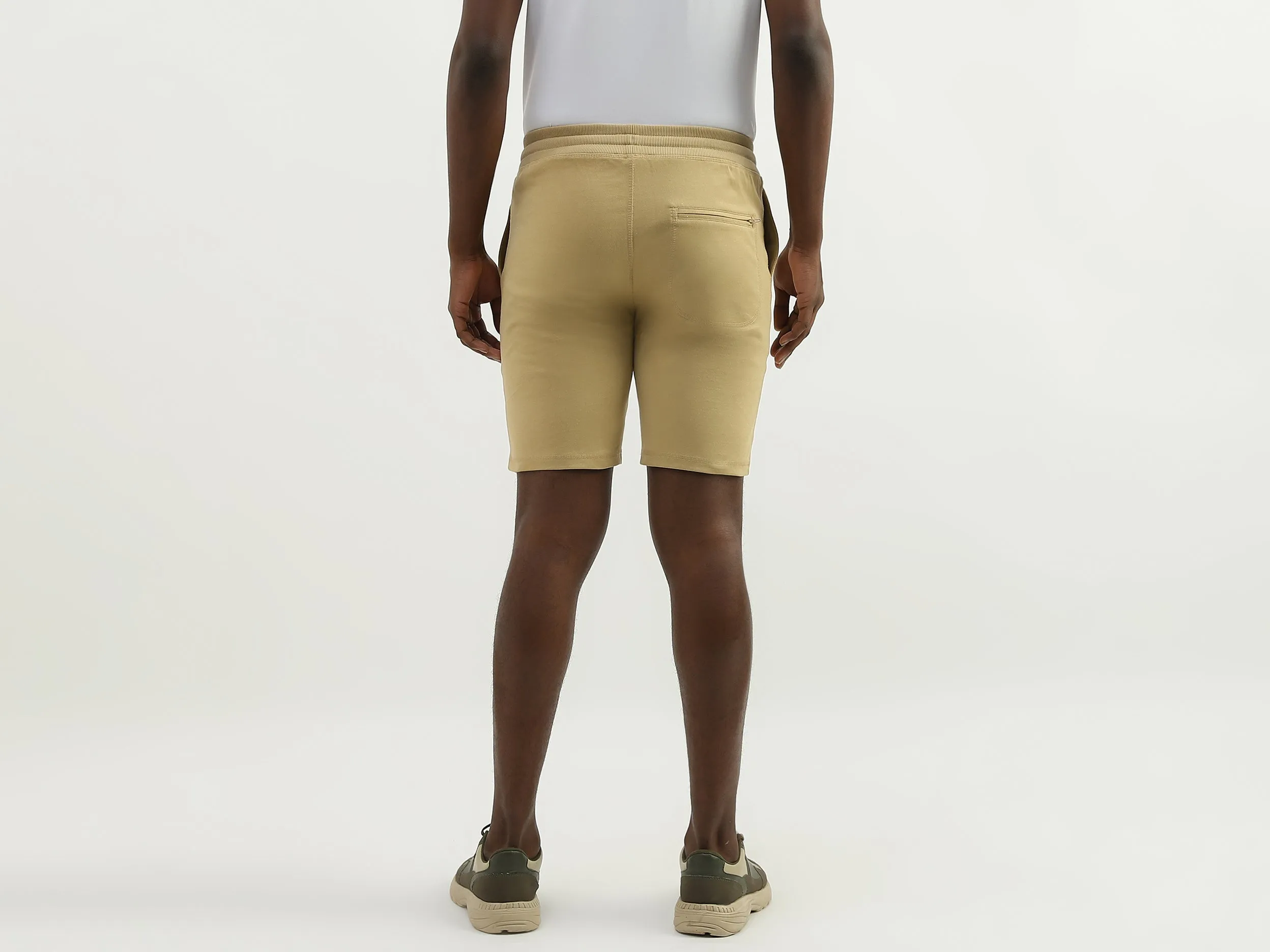 Cotton Solid Regular Fit Mens Shorts