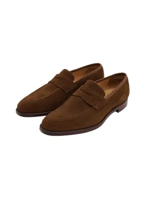 Crockett & Jones Tobacco Suede Sydney Penny Loafer