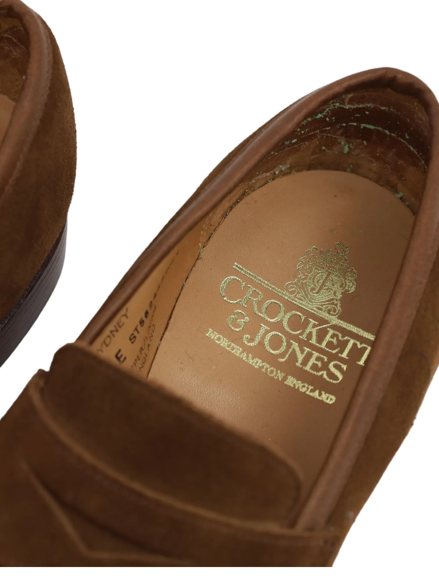 Crockett & Jones Tobacco Suede Sydney Penny Loafer