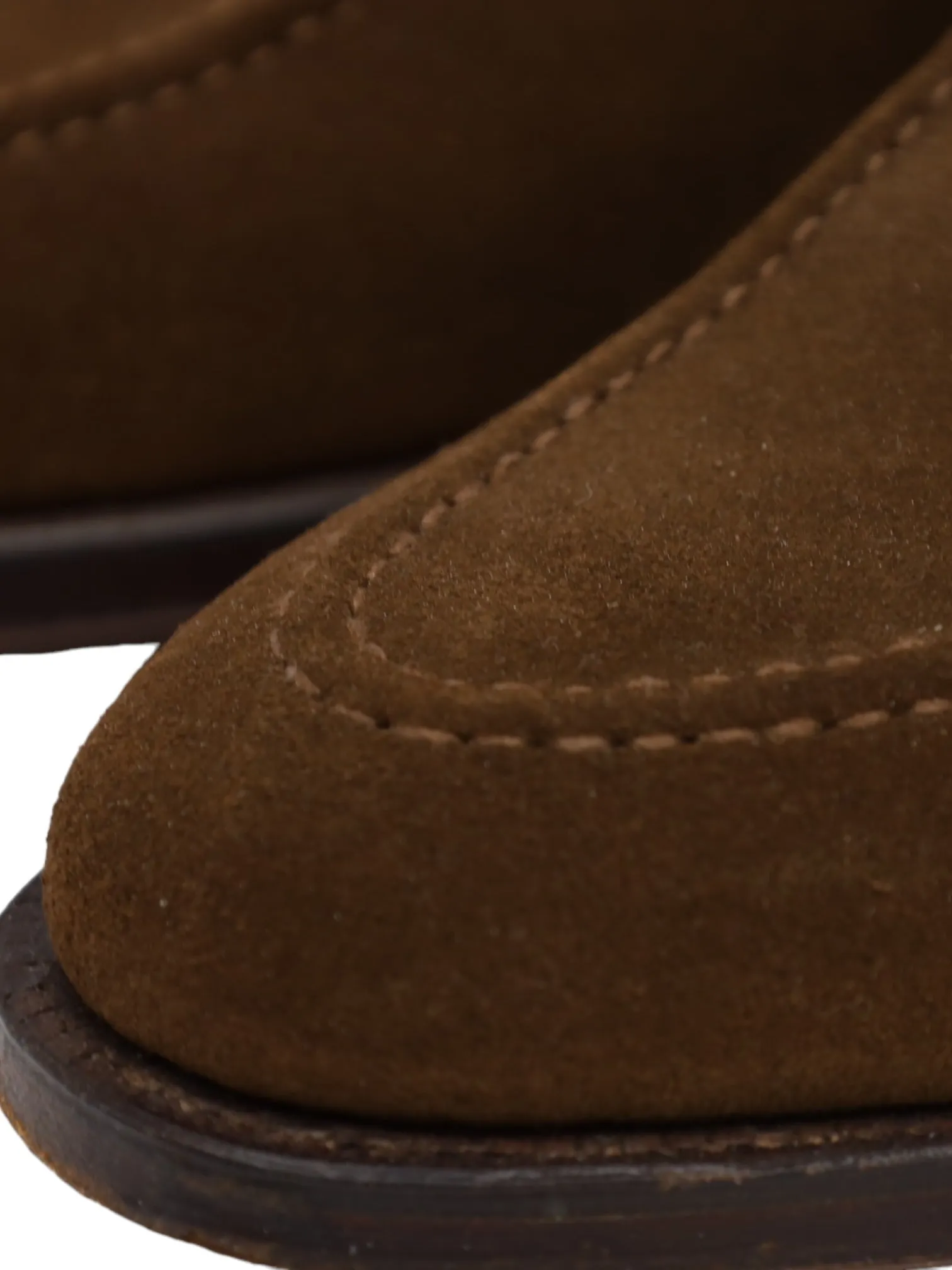 Crockett & Jones Tobacco Suede Sydney Penny Loafer