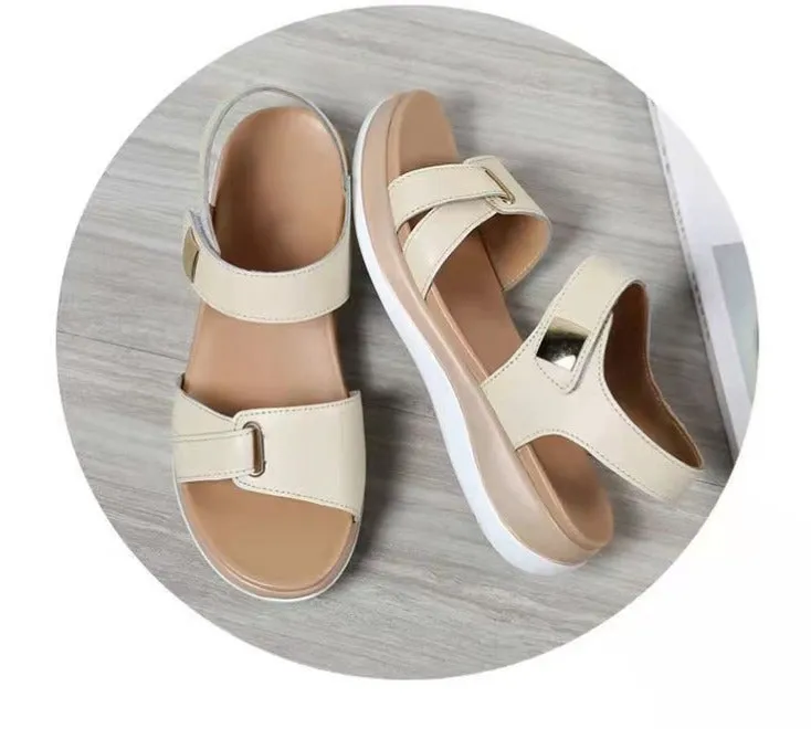 Cushioned Sole Sandals with Adjustable Straps and Wide Toe