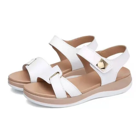 Cushioned Sole Sandals with Adjustable Straps and Wide Toe