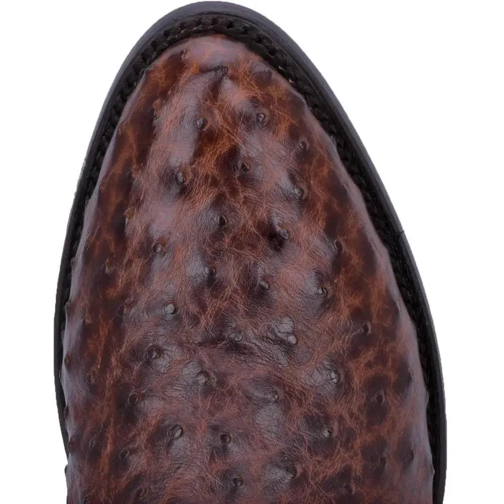 Dan Post Brass Pershing Full Quill Ostrich Boot DP3016