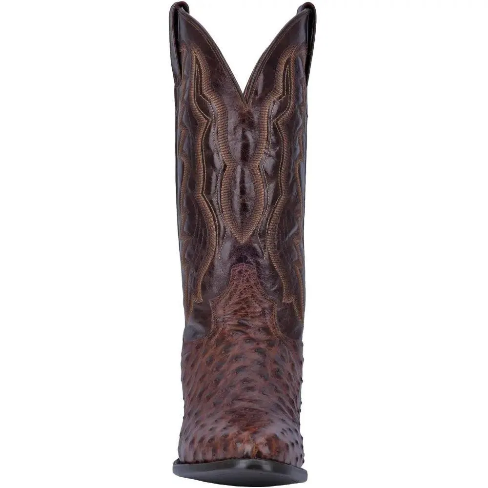 Dan Post Brass Pershing Full Quill Ostrich Boot DP3016