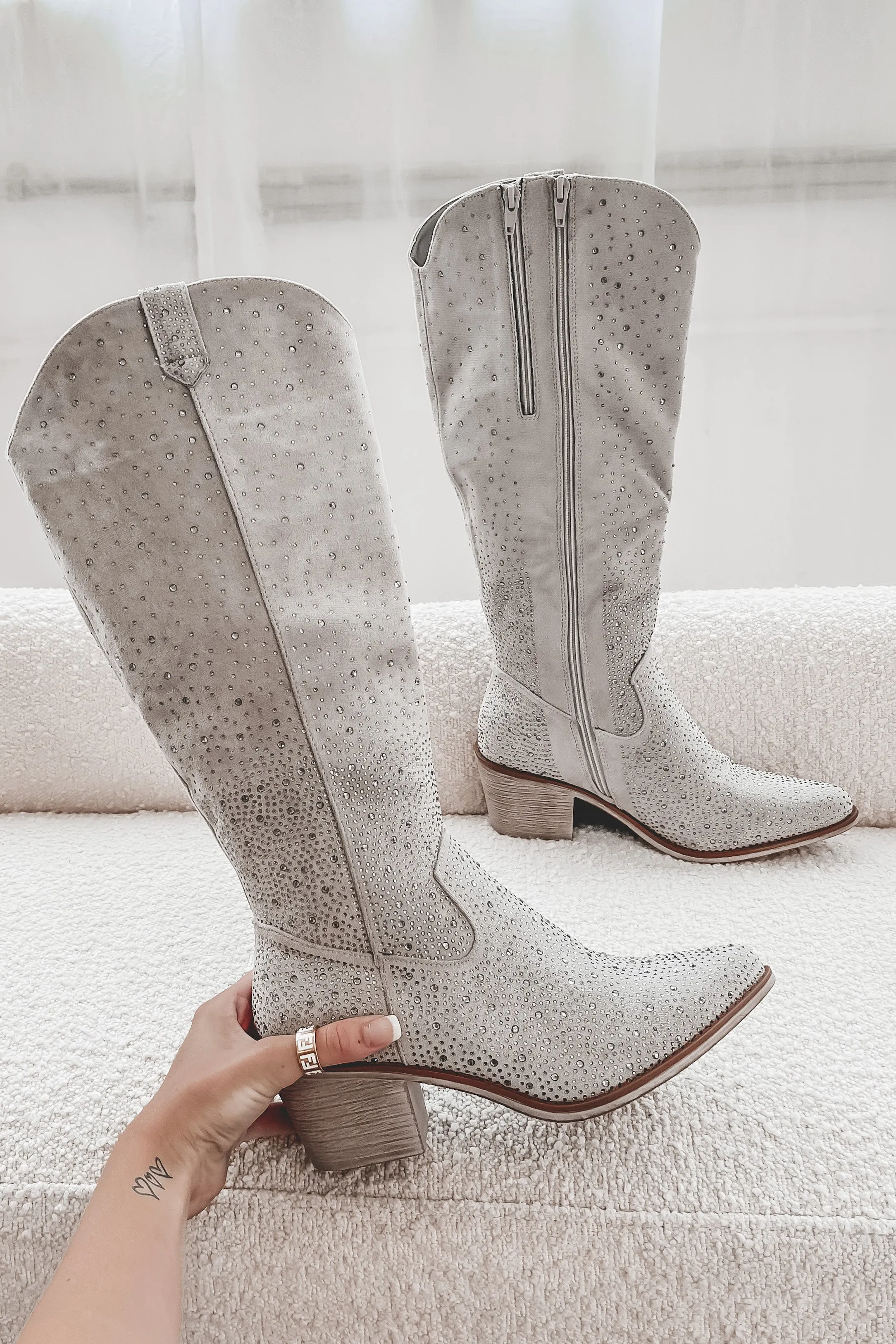 DEAL Broadway Rhinestone Western Boots