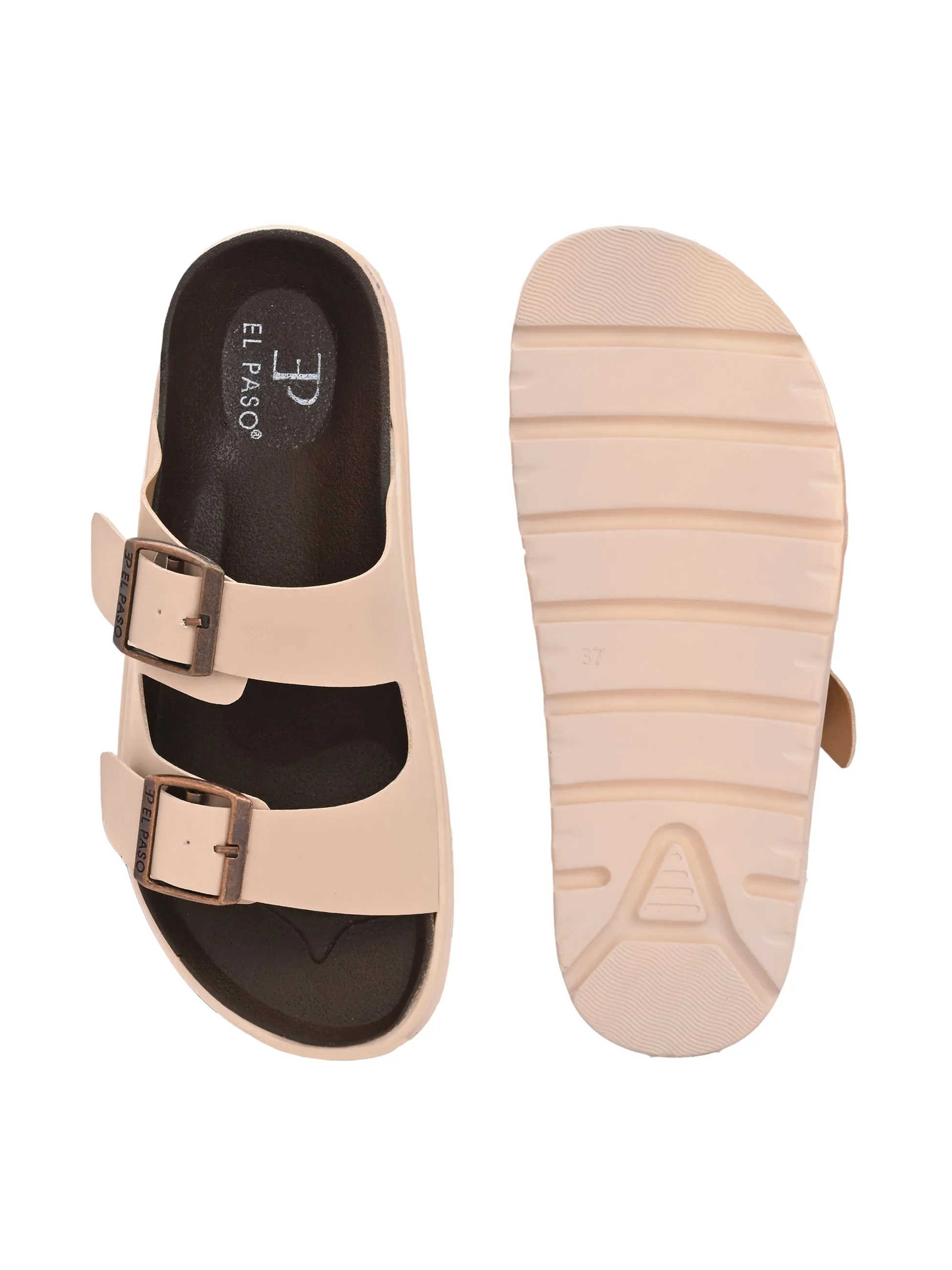 El Paso Women Open Toe Slip-On Flats