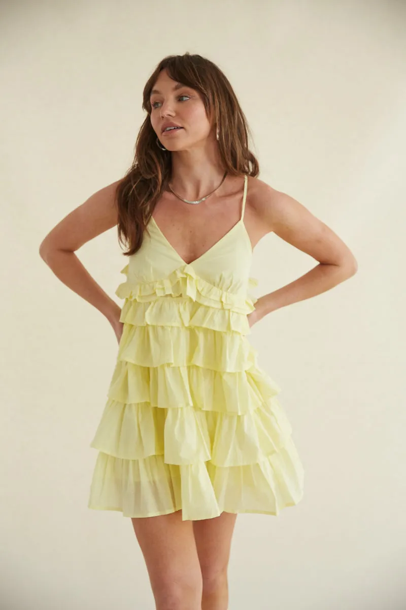 Ella Tiered Ruffle Babydoll Mini Dress