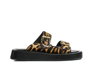 Fabio Rusconi Women’s Leopard 2 Buckle Pony Slip On MINA
