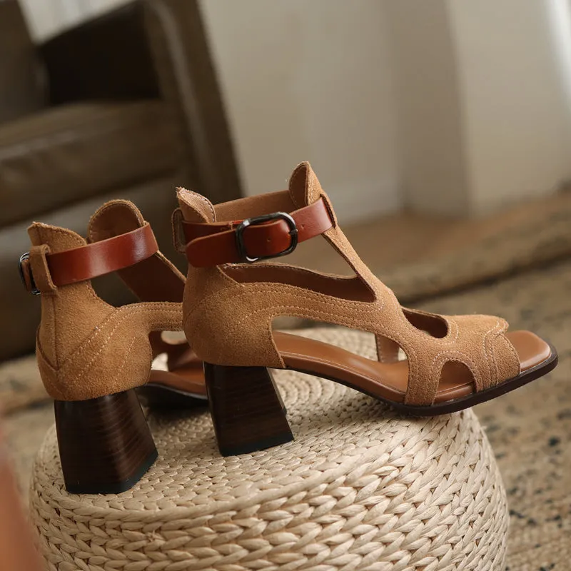 Fashion Genuine Leather Women Sandals