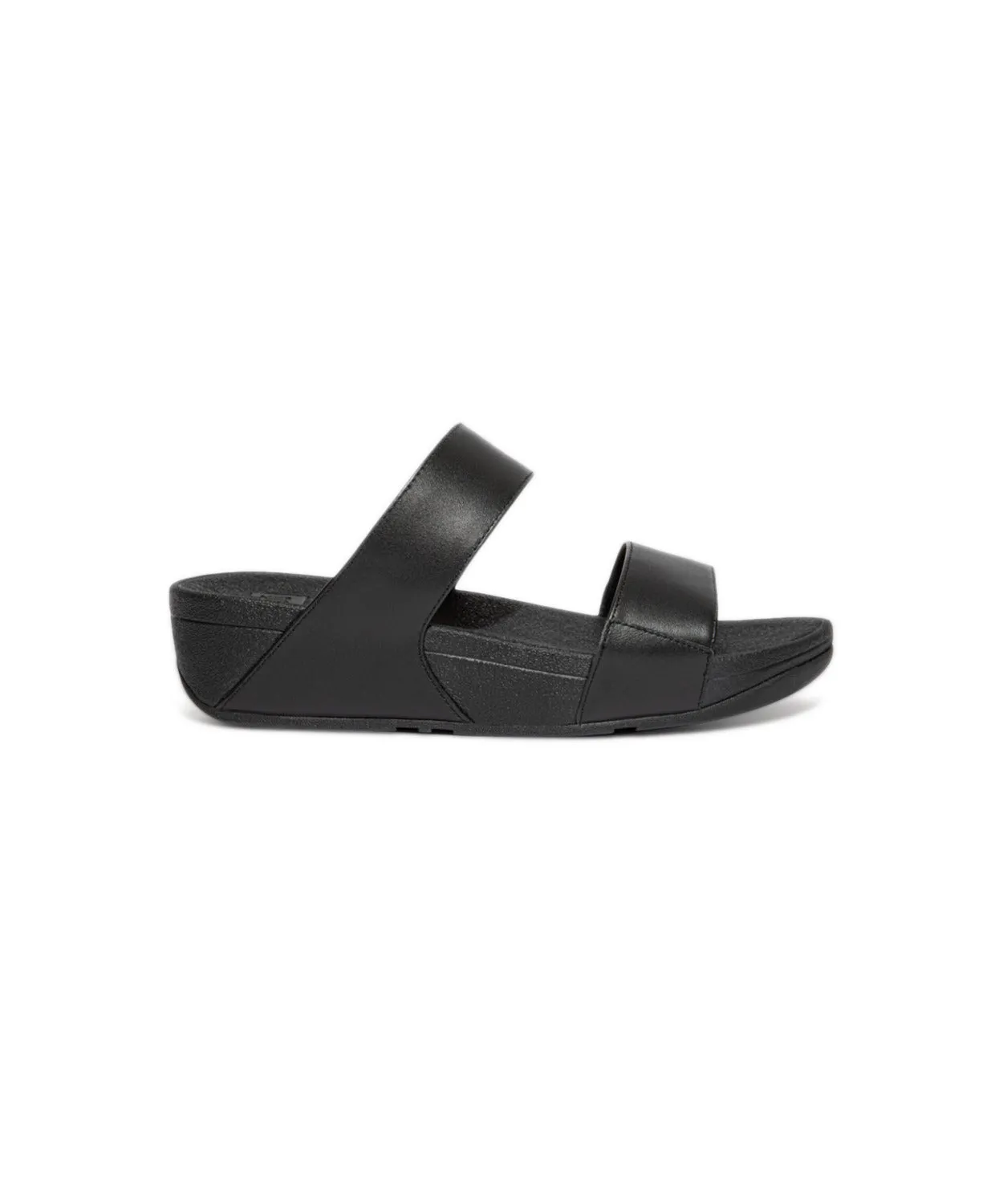 FitFlop Lulu Leather Slides Black