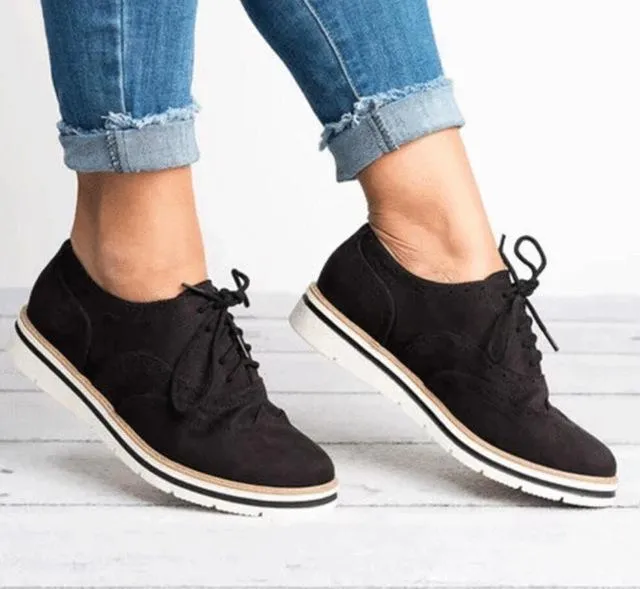 Flat Hollow Platform Shoes