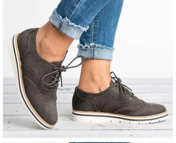 Flat Hollow Platform Shoes