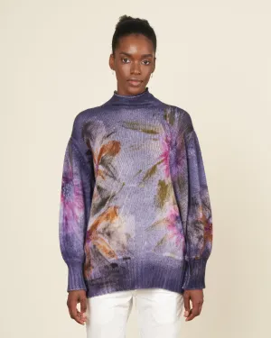 flower lake oversized pullover - prune