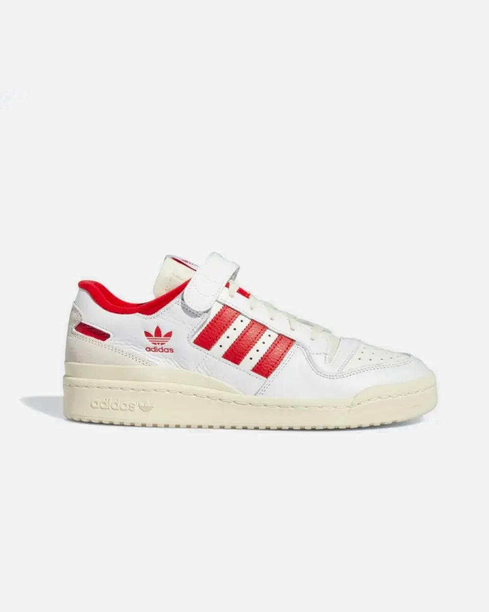 Forum Low - White/Vivi Red
