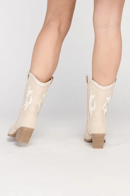 Gigi Western High Ankle Boots